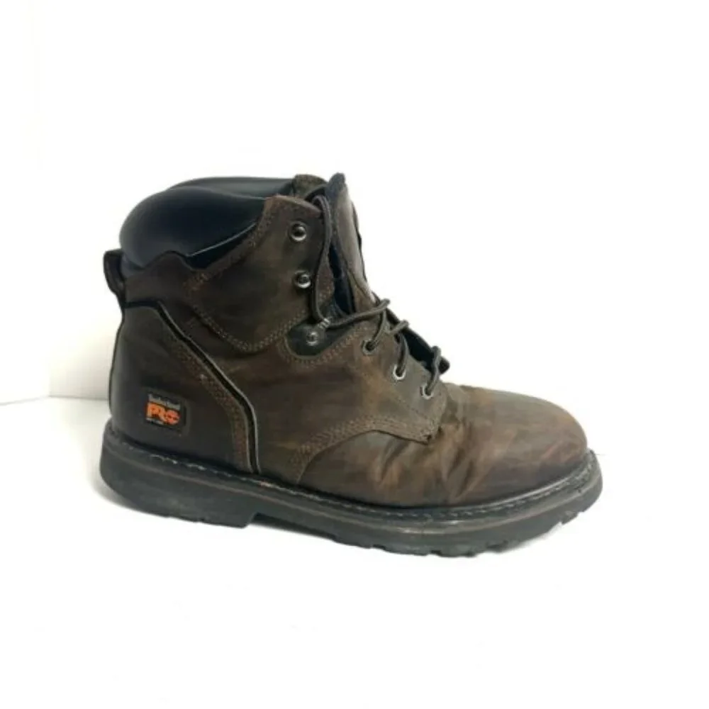 Timberland Pro Mens Soft Toe Pit Boss Waterproof Boot Brown Size 13 M